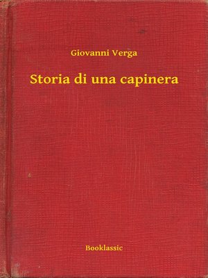 cover image of Storia di una capinera